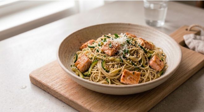 Spaghetti di riso low carb