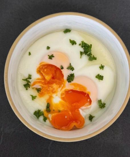 Uova doppie al vapore