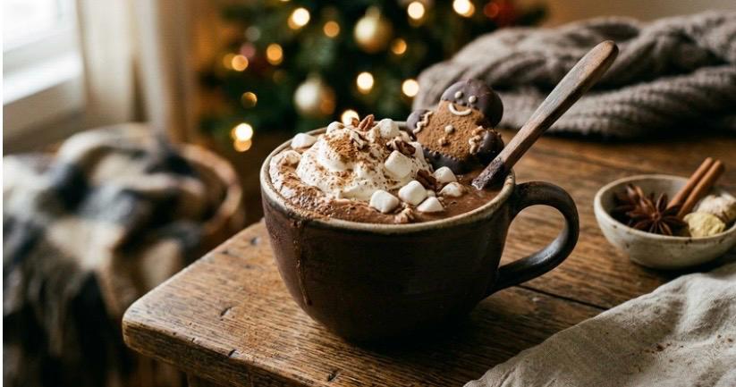 Cioccolata calda speziata al pan di zenzero