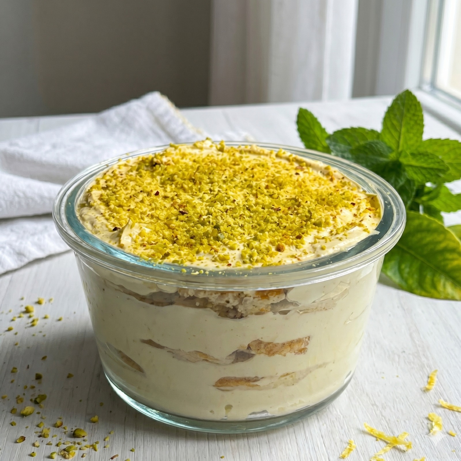 Pancakemisu light limone e pistacchio