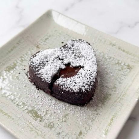 Tortino al cuore caldo senza glutine, lattosio e vegano