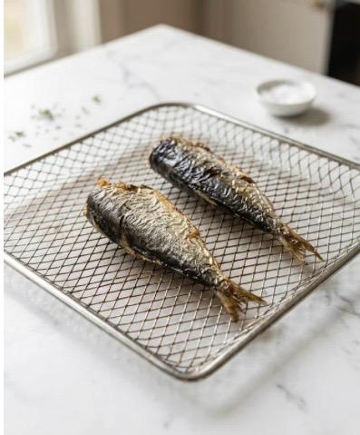 Sardine croccanti in friggitrice ad aria