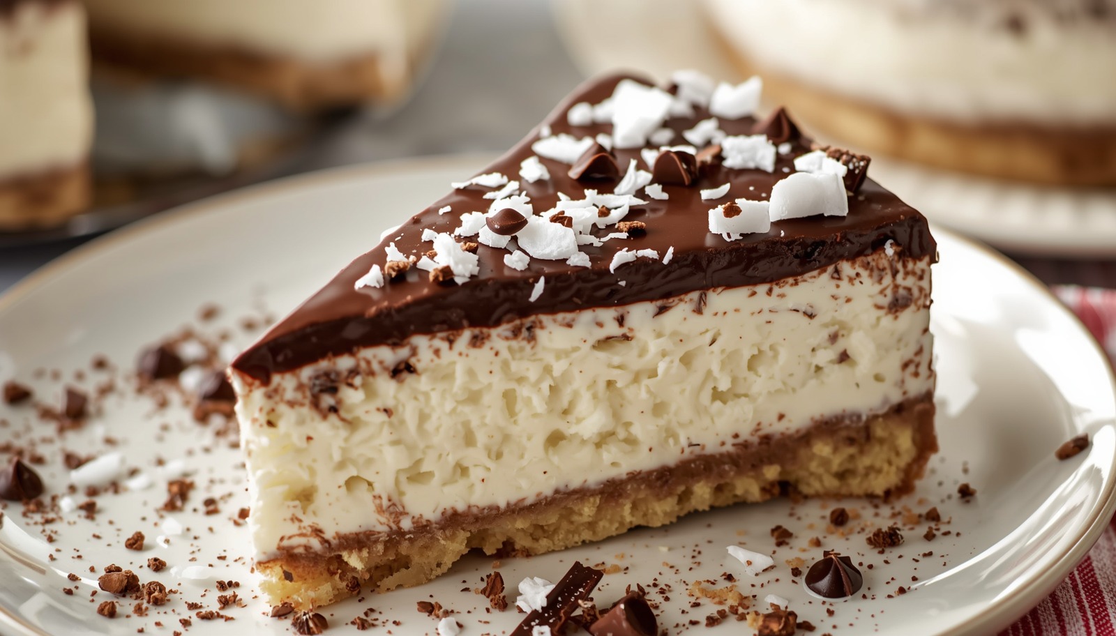Cheesecake cocco e cioccolato
